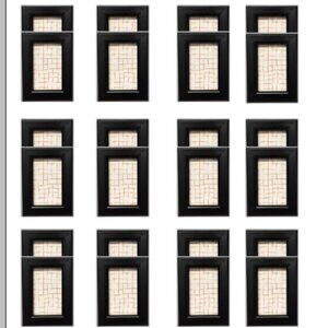 Harbortown 24pk 2"x3" Soft Linear Profile Mini Picture Frames- black. brand new
